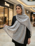 شال مجلسی حریر پفکی وارداتی اورجینال