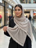شال مجلسی حریر پفکی وارداتی اورجینال