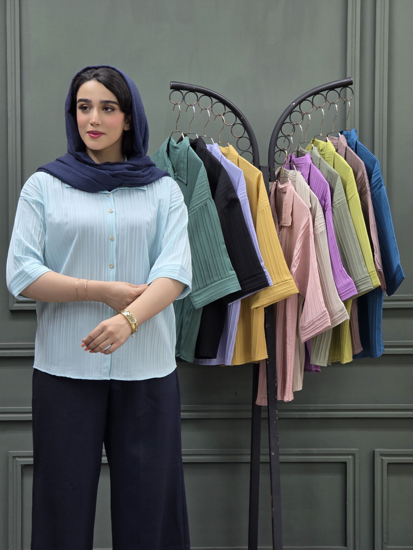 شومیز آیوا رنگی