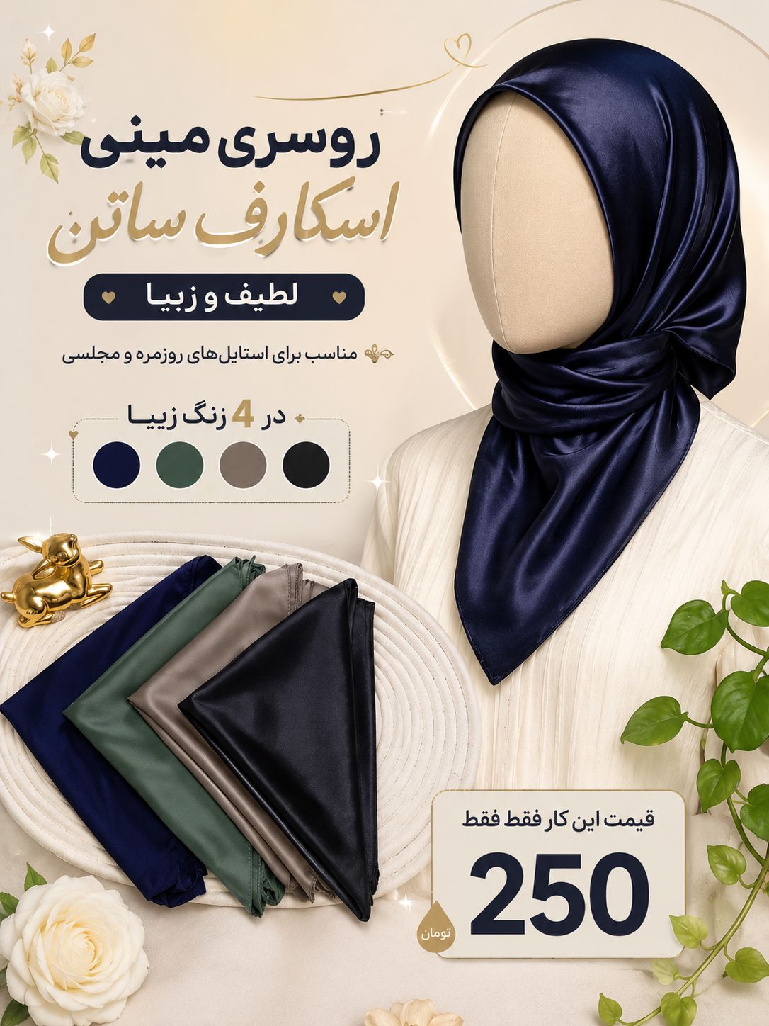 مینی اسکارف ساتن